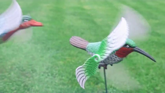 FENELY Hummingbird Garden Pinwheels Whirligigs Wind Spinner Kids
